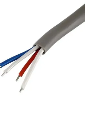 Fio De Telefone Cabo Cci 50x2 Pares Rolo Com 100 Metros Cinza