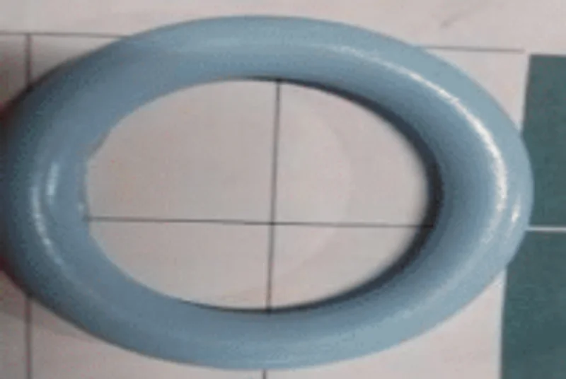 ARGOLA DE MADEIRA GRANDE - AZUL CLARO